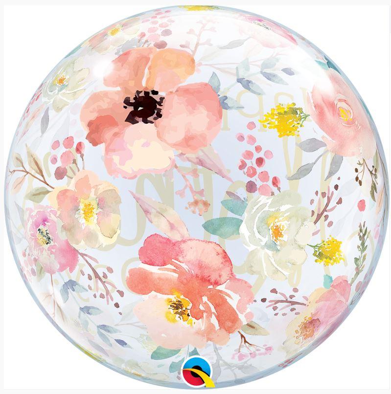 Bal Bubble Happy Mothers Day Watercolour Floral