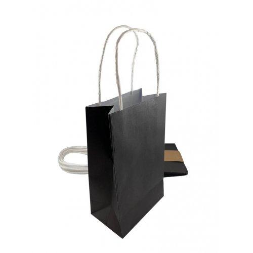 Party Loot Bag Paper Black Pk/5
