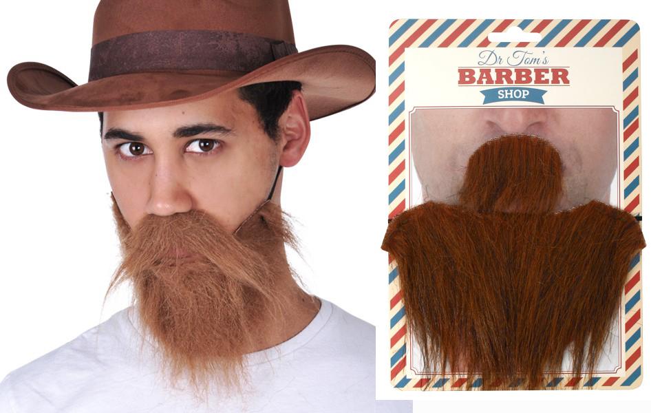 Beard And Moustache Short Brown