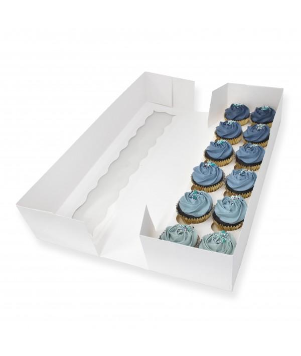 Cupcake Box For 12 Long Style & Insert Each
