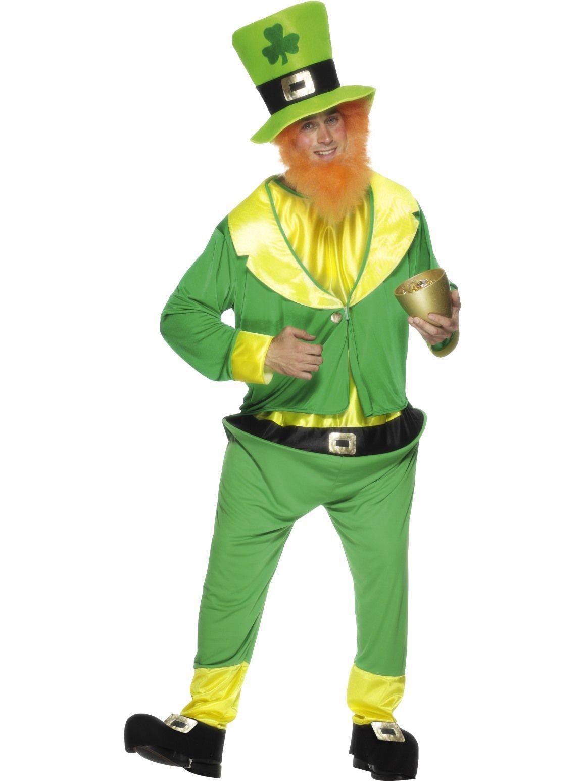 Costume Adult Leprechaun Green Irish One Size