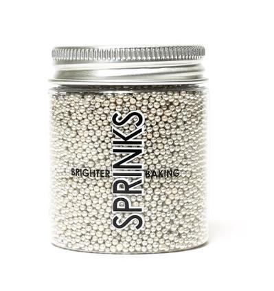 Cachous Silver 2mm 85g Sprinks