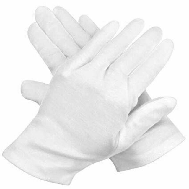 Gloves White Santa Short Deluxe
