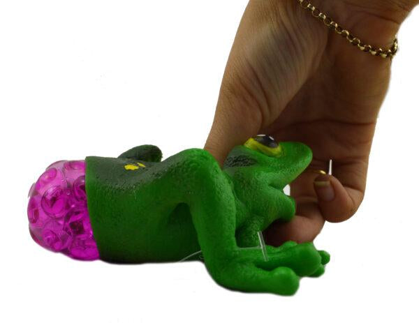 Novelty Squishy Frog Squeeze Ball 6.5cm Assorted Colours Each