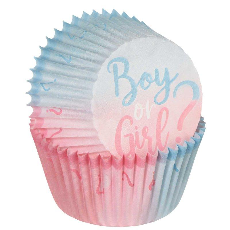 Girl Or Boy? Cupcake Cases Gender Reveal Pk/75