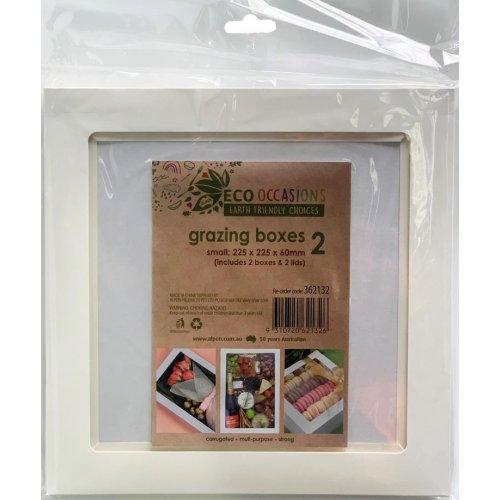 Grazing Box White Small Pk/2 225 X 225 X 60mm