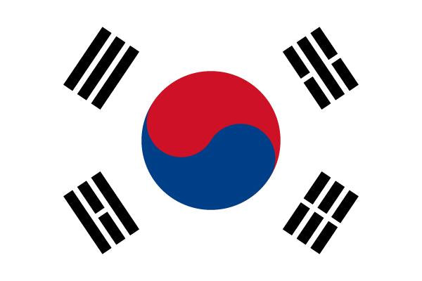 Flag South Korea 10x15cm Desk