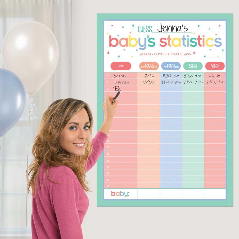 Baby Shower Statistics Game 69cm X 101cm Paper