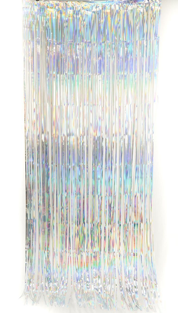Curtain Iridescent Shimmer Rainbow Mylar Extra Large 1m X 2.4m