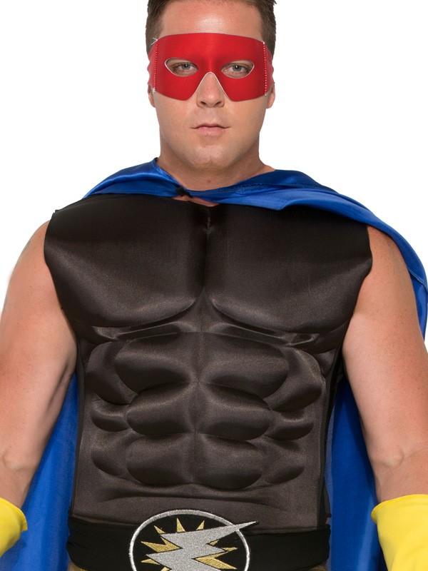 Adult Hero Muscle Chest Black