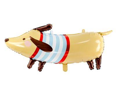 Balloon Foil Shape Matte Dachschund Puppy Dog 96cm X 58cm