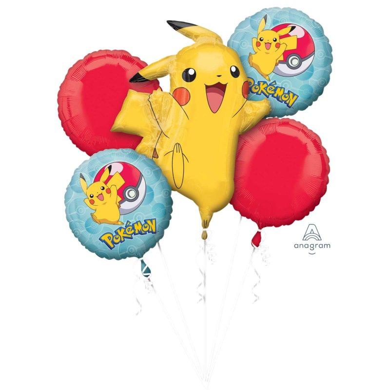 Balloon Bouquet Pokemon Pk/5 (Ballons Only Helium Extra)