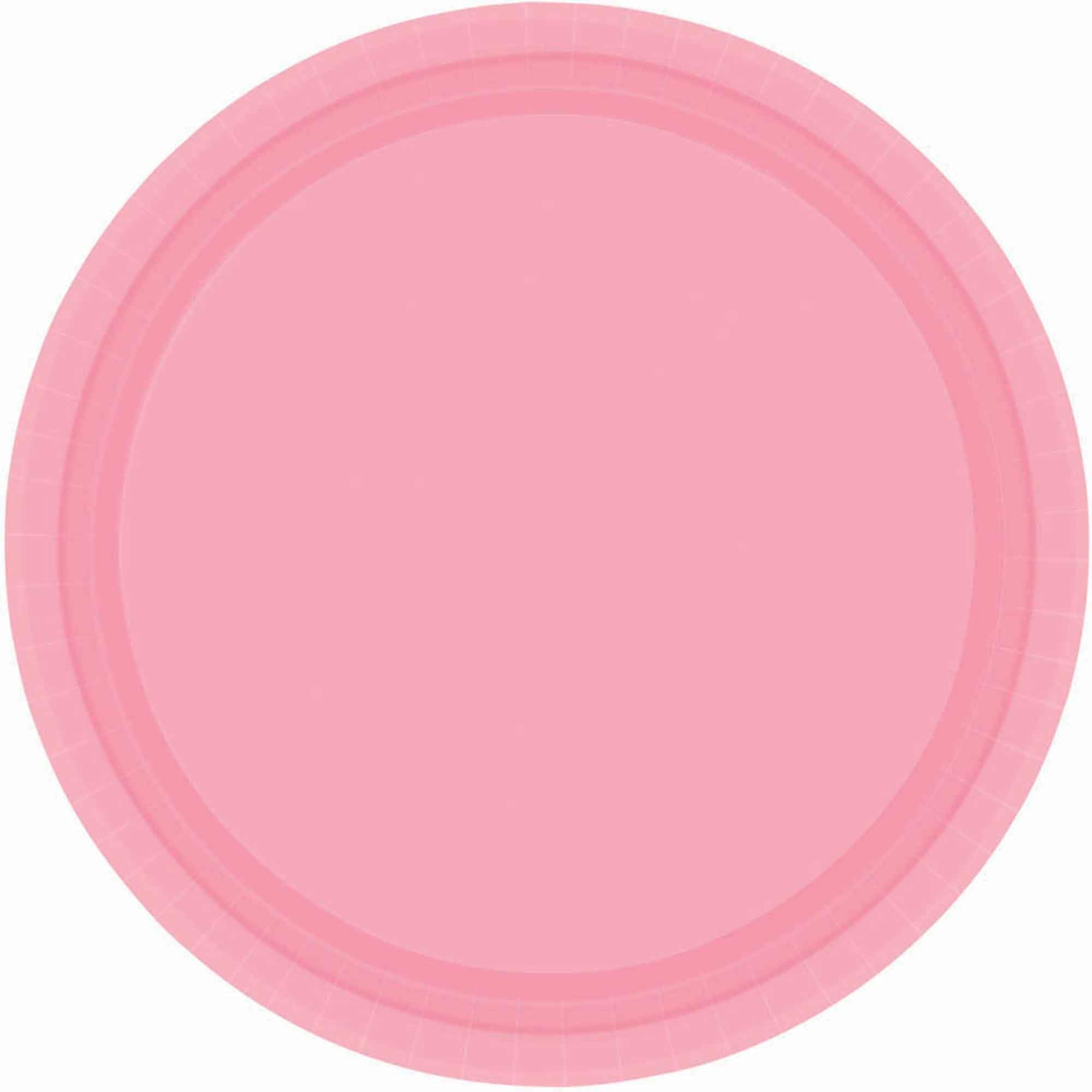 Paper Plates 23cm New Pink Round 20 Pack