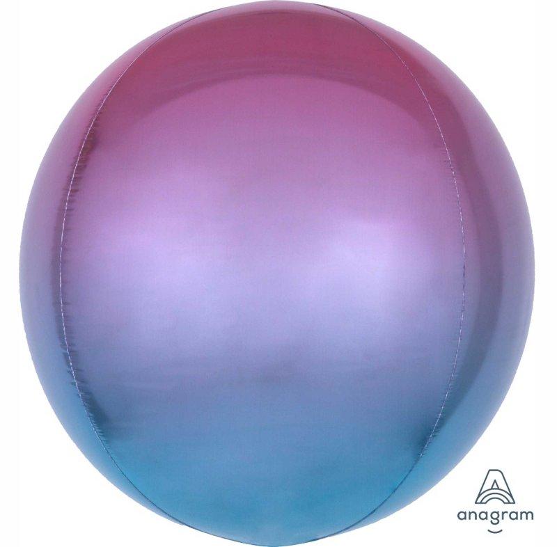 Balloon Orbz Ombre 38cm Pink/ Blue
