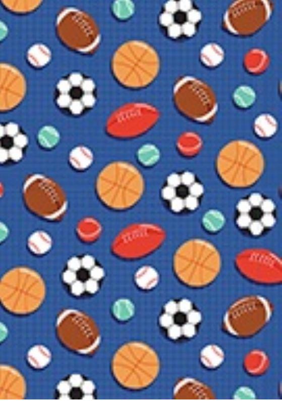 Gift Wrapping Paper Sports Balls