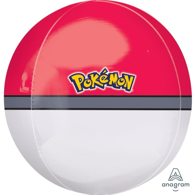 Pokemon Balloon Orbz Pokeball 38cm X 40cm