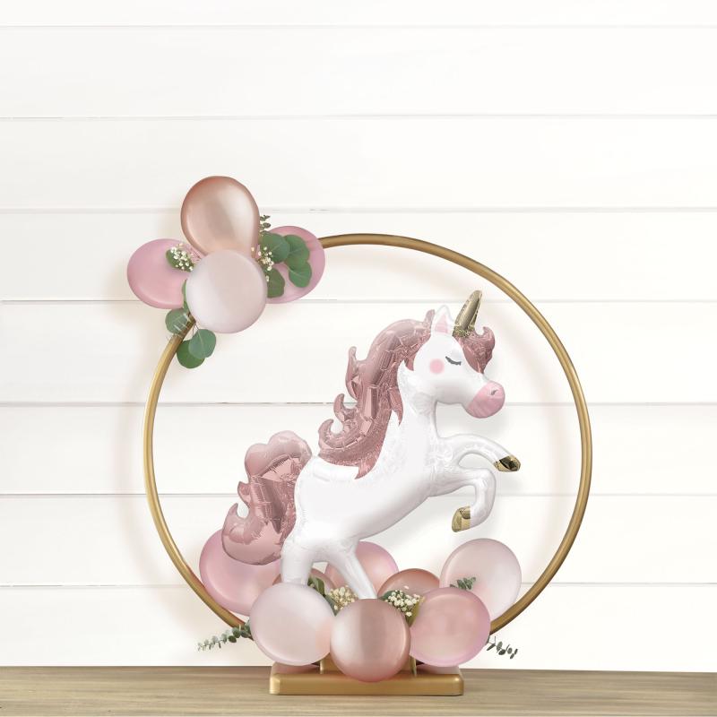 Balloon Hoop Only Gold Decoration Centrepiece Plastic 71cm