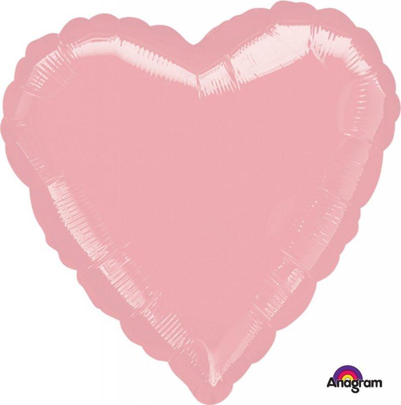 Balloon Foil 45cm Heart Pastel Pink
