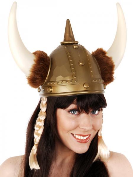 Viking Helmet With Plaits