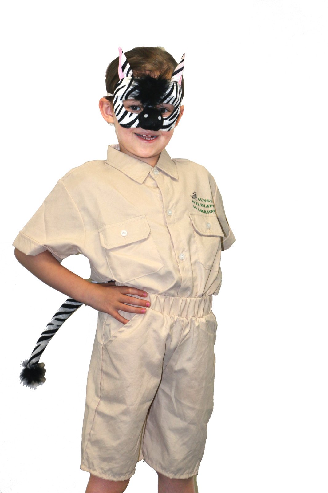 Animal Costume Mask Set Deluxe Zebra