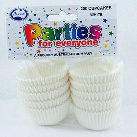 Cupcake Cases White Pk/200