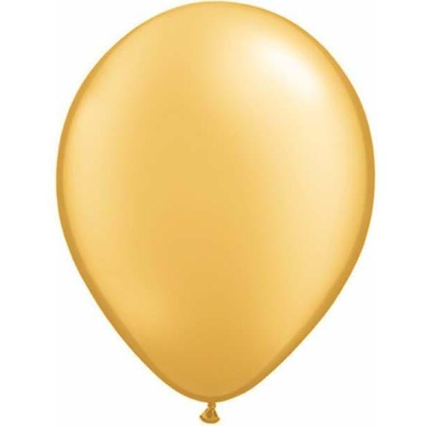 Latex Balloons 30cm Gold Metallic Pk/100