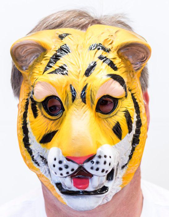 Animal Costume Mask Tiger Moulded Plastic