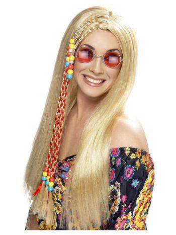 Wig Blonde Braided With Beads