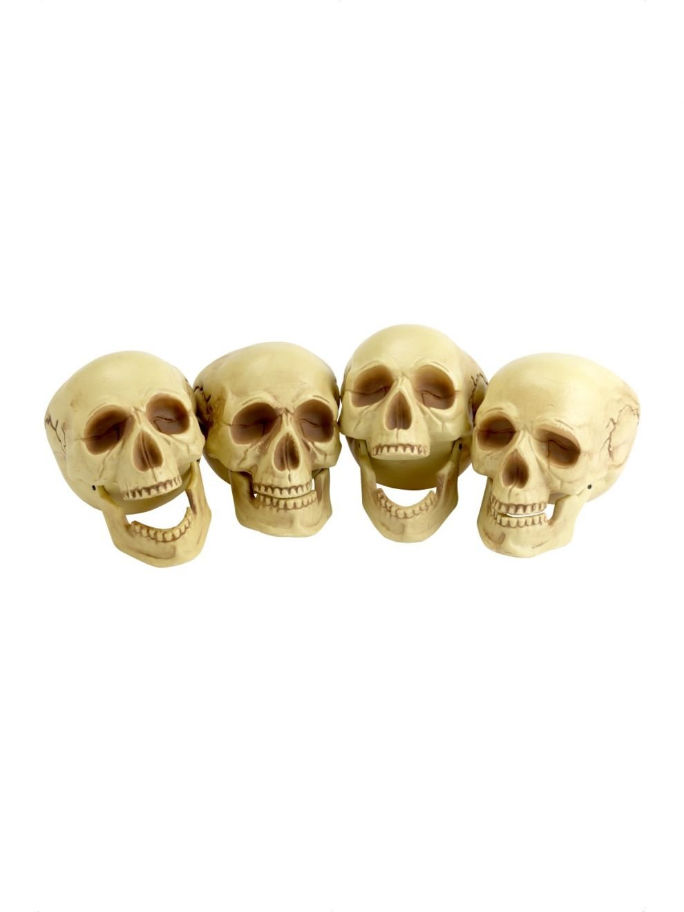 Skull Heads- 4 Piece Set 16cm Tall