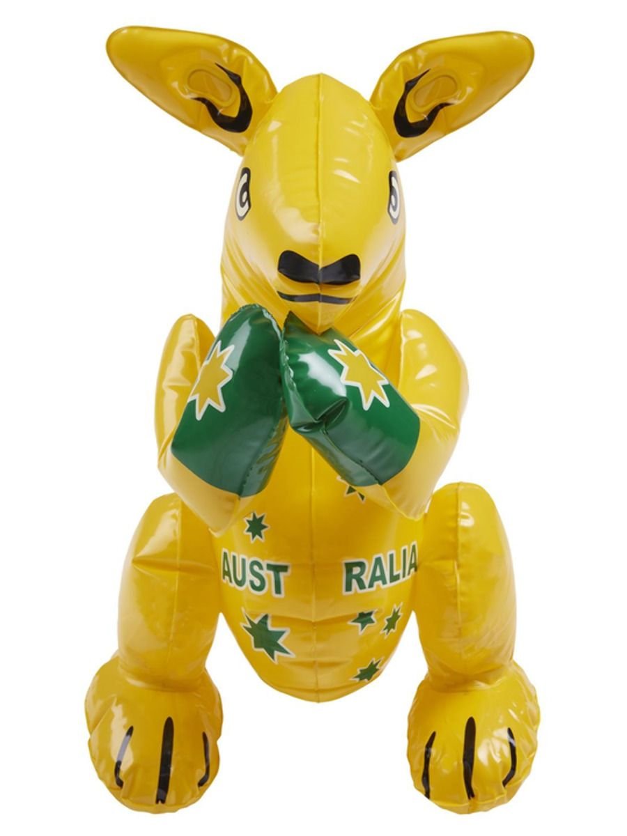 Inflatable Kangaroo Green And Gold