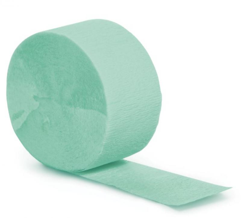 Crepe Streamer Mint 45mm X 25m