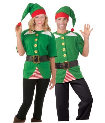 Jolly Elf Kit Includes Hat Shirt And Belt One Size Unisex