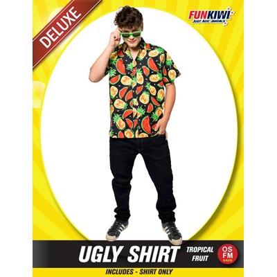 Costume Adult Ugly Shirt Tropical Fruit Large Shirt Only