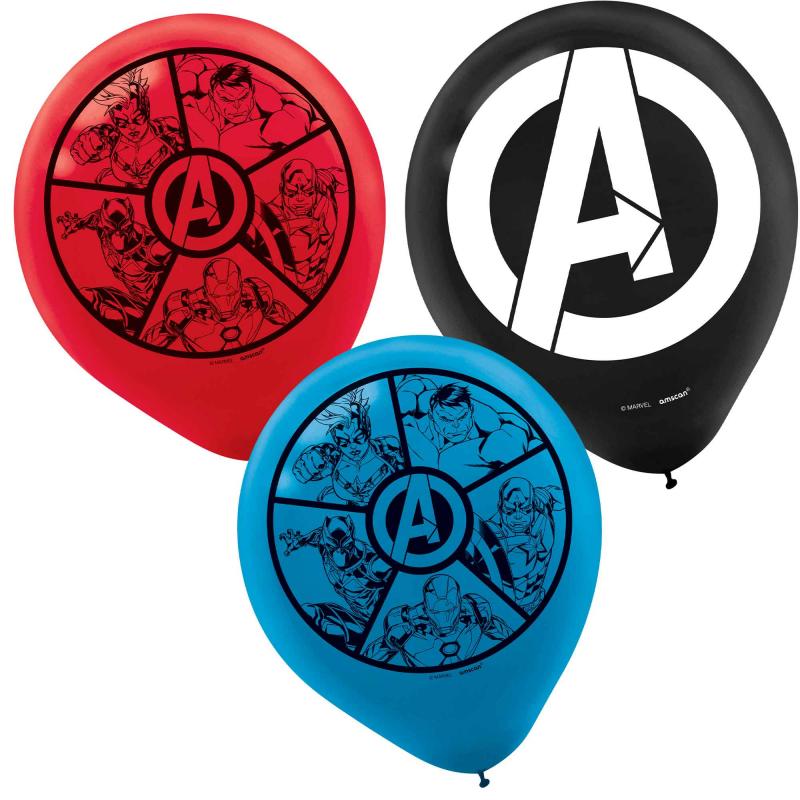 Avengers Marvel Powers Unite Latex Balloons Pk/6