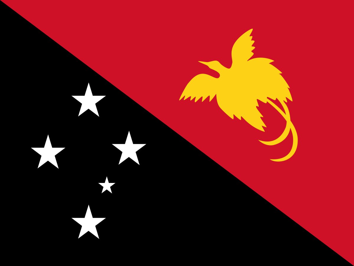 Flag Papua New Guniea 30x45cm
