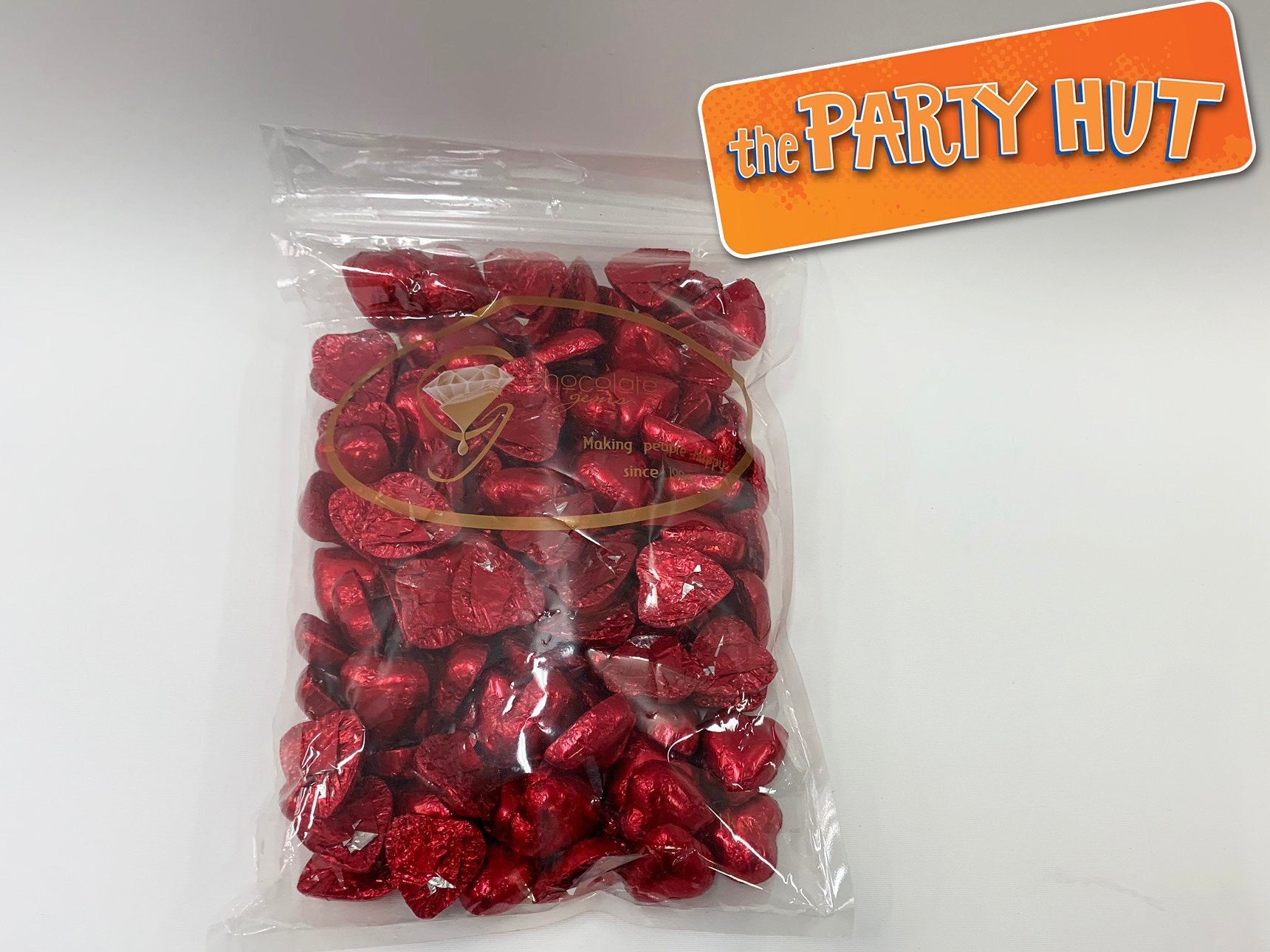 Chocolate Hearts Red 1kg Bulk