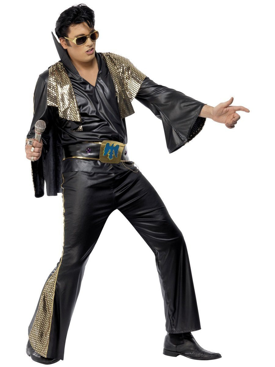 Costume Adult Elvis Black Medium