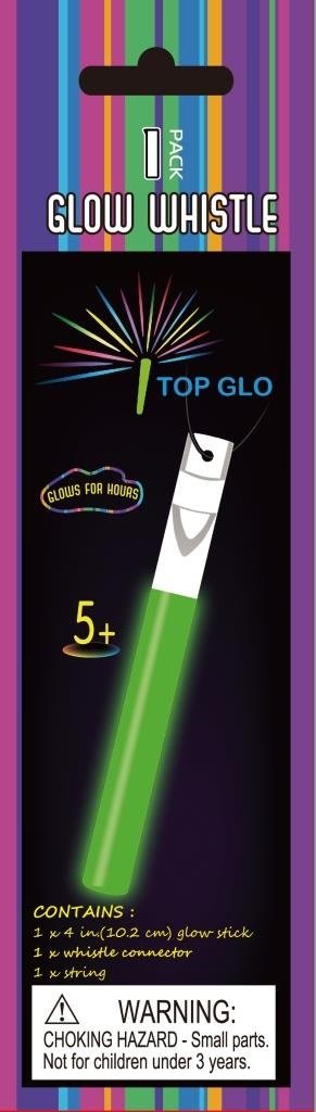 Glow In The Dark Whistle On A String 15cm Each