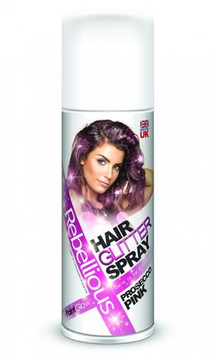 Coloured Hair Spray Pink Glitter125ml/80g