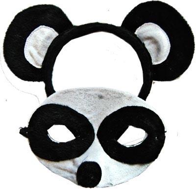 Animal Costume Headband & Mask Set Panda