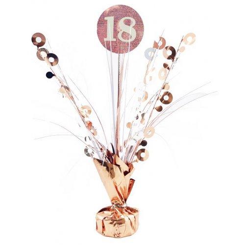 Centrepiece Happy 18th Birthday Rose Gold 165g