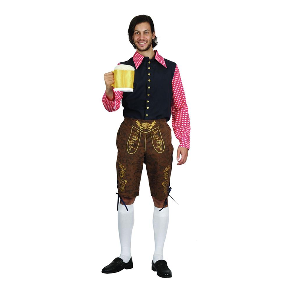 Costume Adult German Beer Man Medium Oktoberfest Includes Shirt & Pants