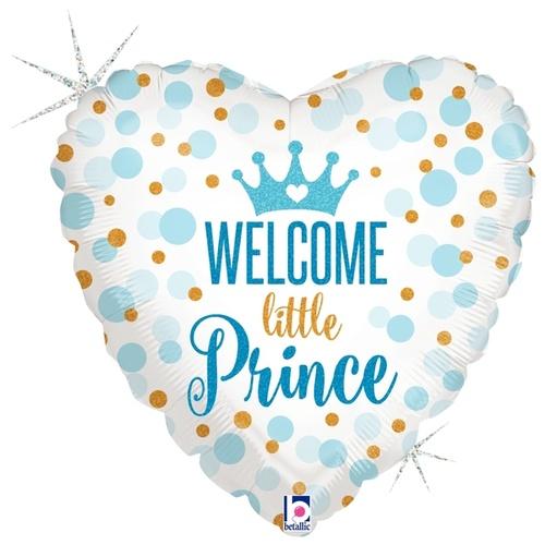 Balloon Foil 45cm Welcome Little Prince