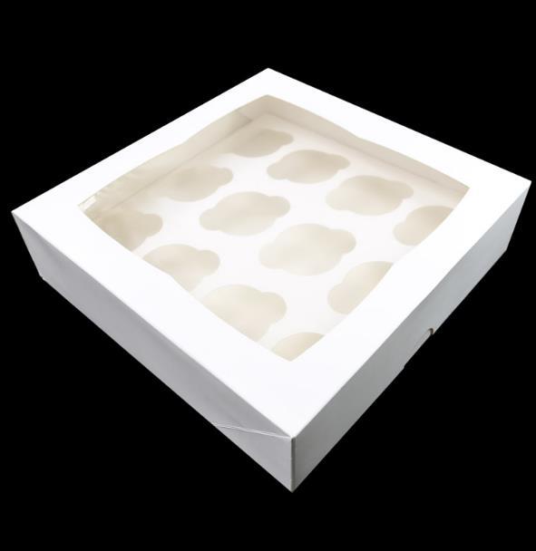 Cupcake Box For 12 With Pvc Lid - Each