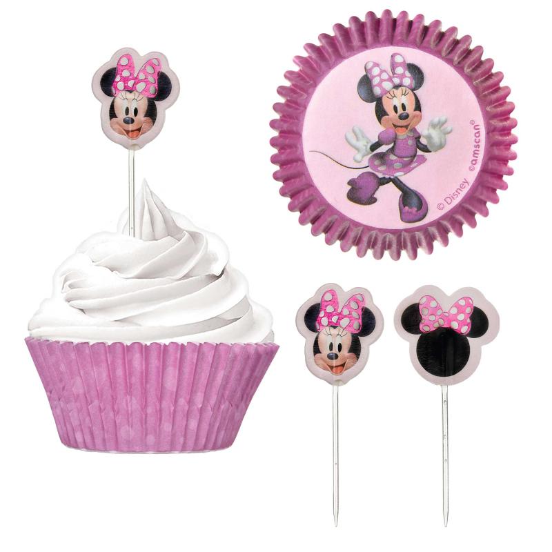 Minnie Mouse Forever Cupcake Cases & Picks Set Pk/48