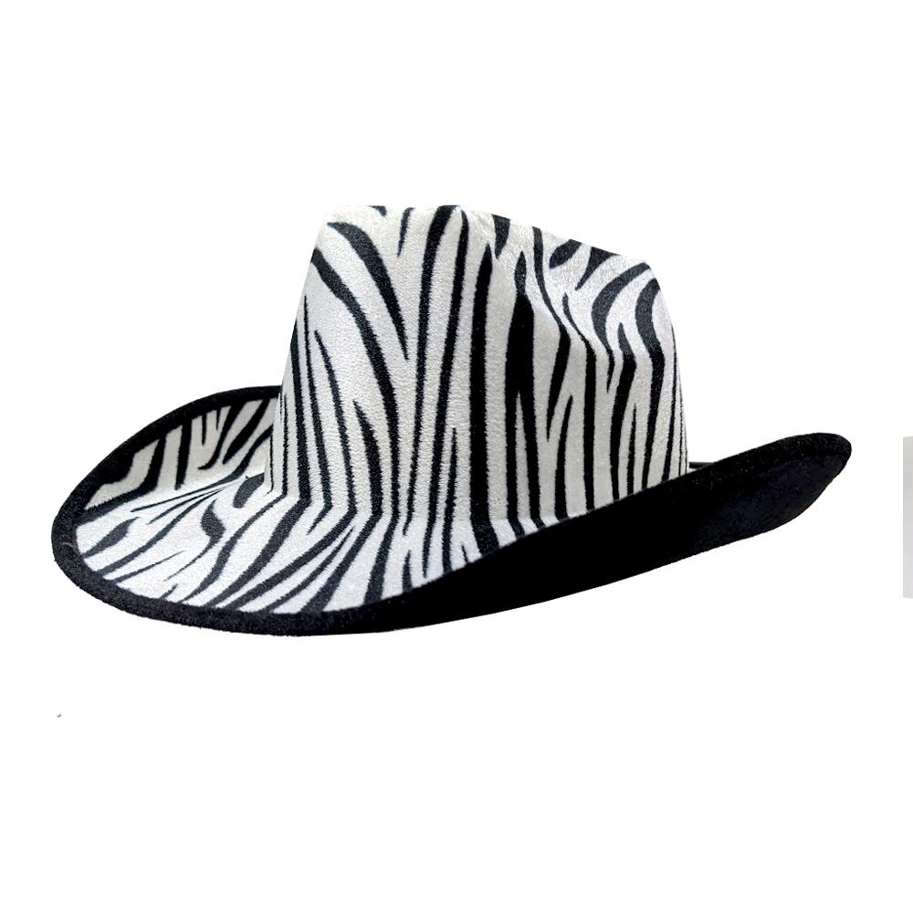 Hat Cowboy/Cowgirl Zebra Print Safari Jungle
