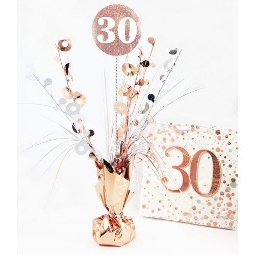 Centrepiece Happy 30th Birthday Rose Gold 165g