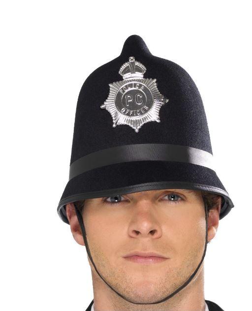 Hat English Bobby Police With Felt Badge