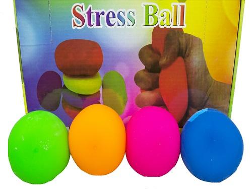 Novelty Squeeze Stress Ball 6cm Assorted Colours Each