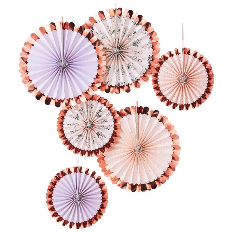 Hanging Decorations Lets Par Tea Floral Pk/6